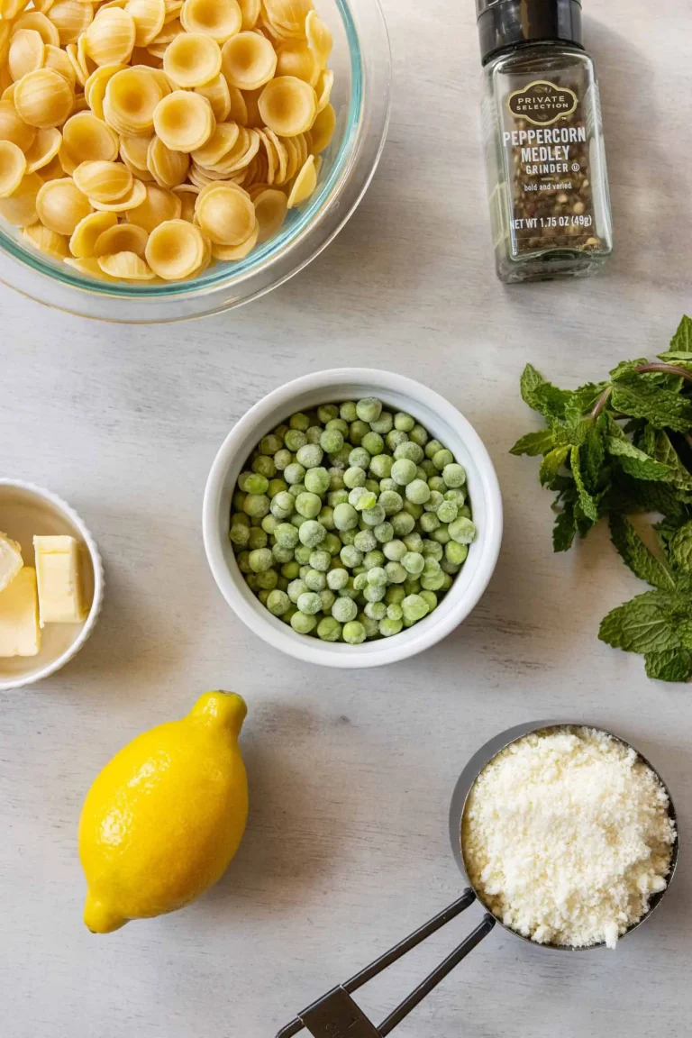Pasta with Peas & Lemon