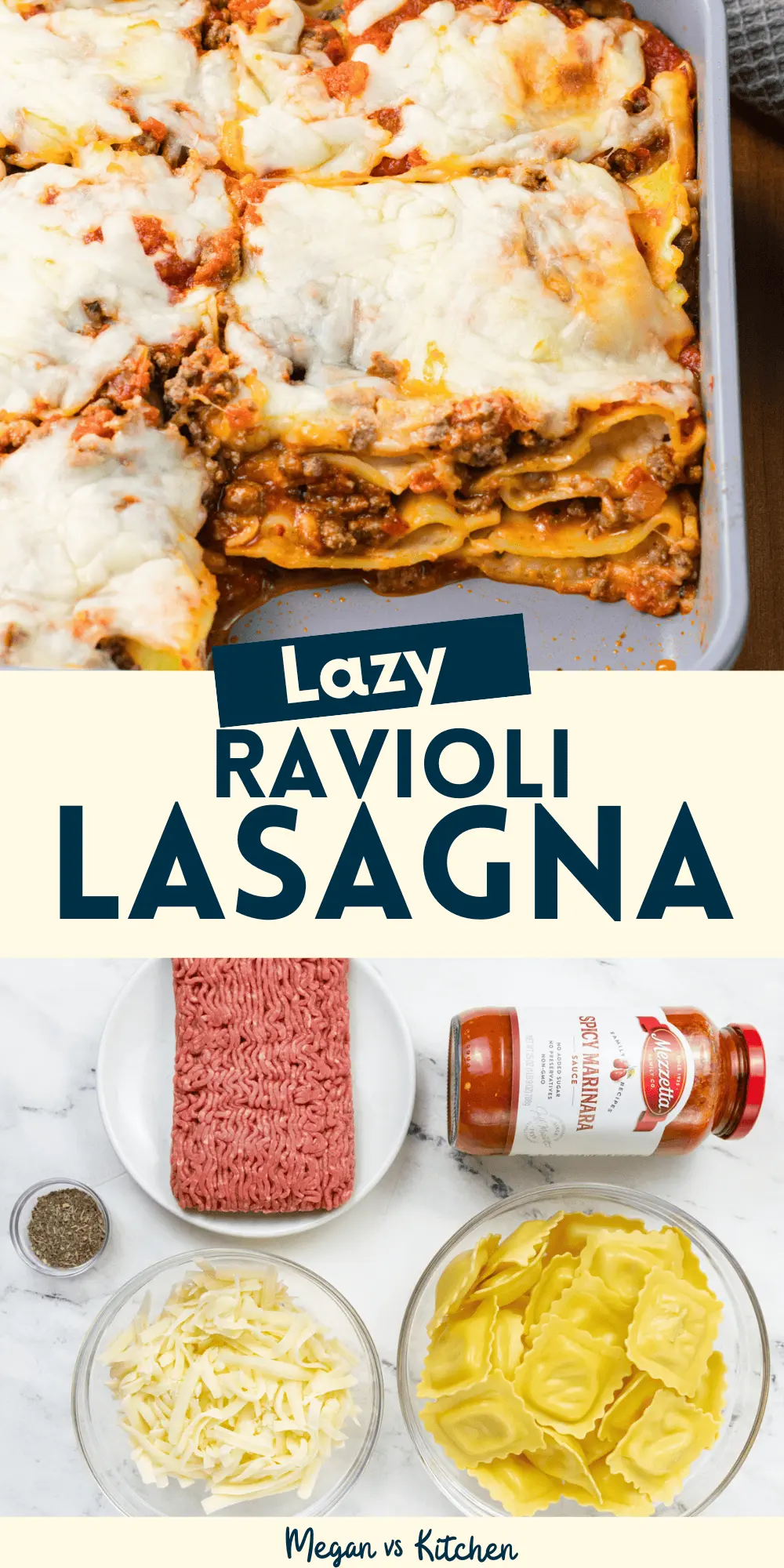Lazy Ravioli Lasagna (for Small Families)